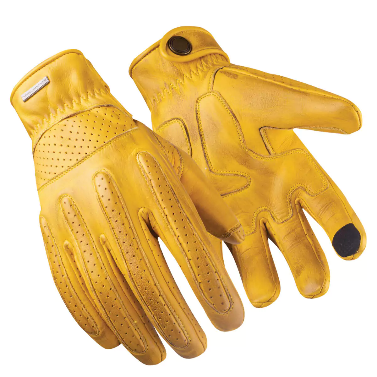 Motorbike summer gloves designed for warm weather riding with breathable materials.